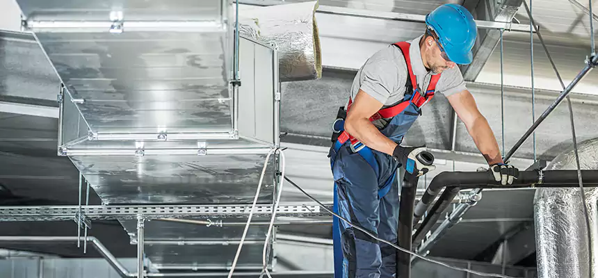 Precise Air Duct Vent Installation in Spring